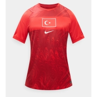 Camiseta Turquía Primera Equipación Replica Mundial 2026 para mujer mangas cortas
